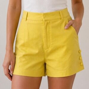 Bright‎ Yellow Tailored Shorts 💛✨